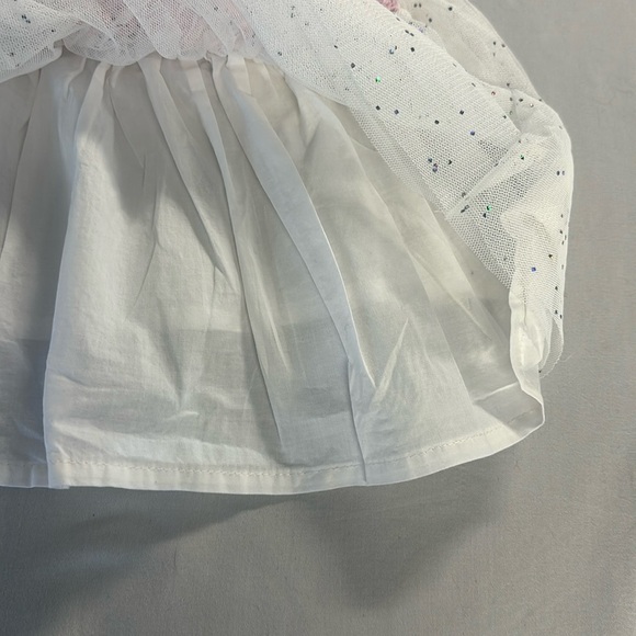 OshKosh B'gosh -  bunny sparkle tule overalls. - Picture 4 of 5